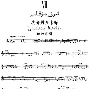 Ⅶ 埃介姆木卡姆 327 336 主旋律谱 十二木卡姆