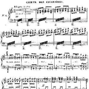 Carmen for Solo Piano 钢琴谱 乔治 比才