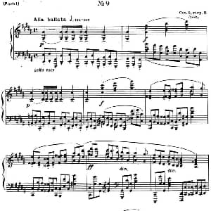 斯克里亚宾 钢琴练习曲 Op.8 No.9 Alexander Scriabin Etudes 钢琴谱 斯克里亚宾