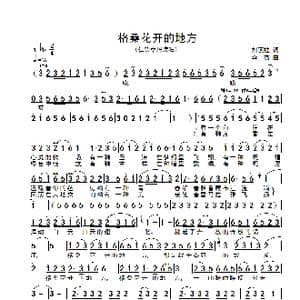 格桑花开的地方_歌谱投稿_词曲:刘顶柱 李杰