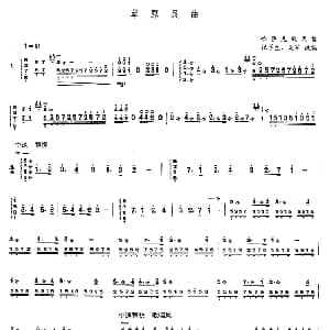 扬琴谱 | 草原晨曲