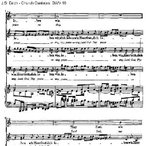 Herr Gott, ich loben wir_外国歌谱