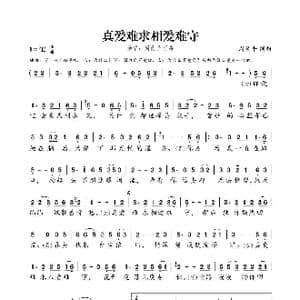 真爱难寻相爱难_歌谱投稿_词曲:周员平 周员平