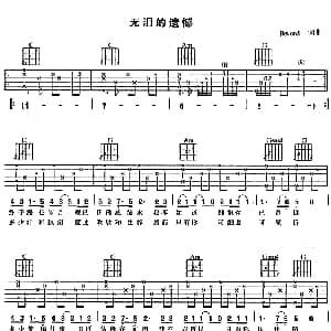 无泪的遗憾 吉他谱 Beyond Beyond Beyond