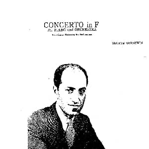 F大调爵士钢琴协奏曲 钢琴谱 格什温