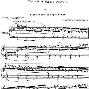 50首车尔尼Op.740钢琴手指灵巧技术练习曲 钢琴谱 车尔尼
