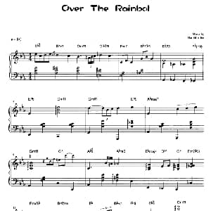 Over The Rainbol 钢琴谱