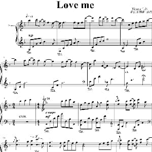 Love me 钢琴谱