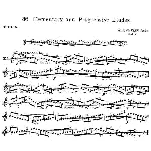 小提琴谱 | 开塞 KAYSER 36首小提琴练习曲之1