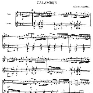 小提琴谱 | CALAMBRE 小提琴 吉他