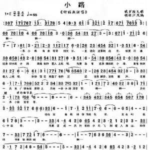小路_歌曲简谱_词曲:谢.波杰尔柯夫 尼.伊凡诺夫