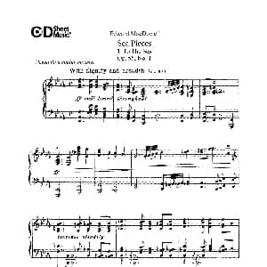 海景 Sea Pieces Op.55 钢琴谱 爱德华 亚力山大 麦克道威尔