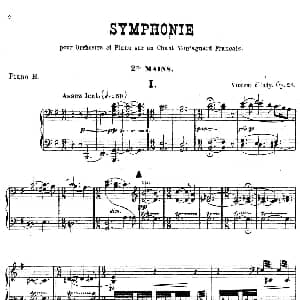 Symphony on a French Mountain Air Op.25 钢琴谱 樊尚 丹第