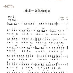 我是一条等你的鱼_歌曲简谱_词曲:张朝晖 王焕升