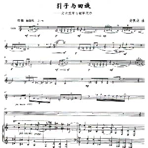 引子与回旋 大提琴 钢琴 龚佩燕