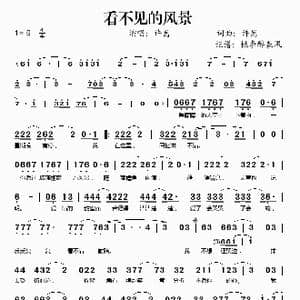 看不见的风景_歌谱投稿_词曲:许嵩 许嵩