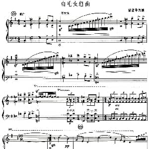 手风琴谱 | 白毛女组曲 储望华改编