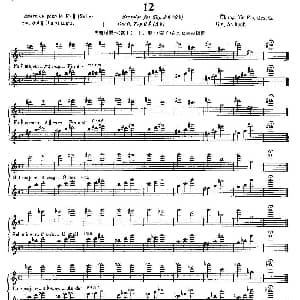 长笛曲谱 | 初级练习之12 Alphonse Ludec Debutant Flutiste 莫伊斯Moyse