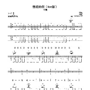 曾经的你 吉他谱 许巍