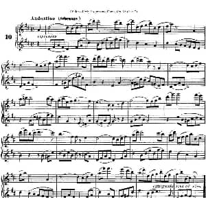 长笛曲谱 | 柯勒40首长笛提高练习曲OP.55 二重奏 NO.10 Kohler 柯勒