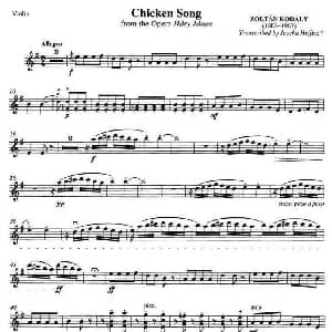 小提琴谱 | Chicken Song