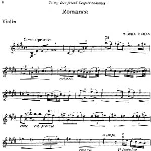 小提琴谱 | Romance Mischa Elman作曲版 Mischa Elman