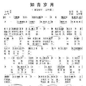 知青岁月_民歌简谱_词曲:高歌 应华熠