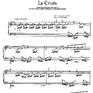Le Cygne 钢琴谱