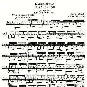 PIATTI 12 Caprices 之1 大提琴