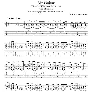 tommy emmanuel mr guitar 吉他谱