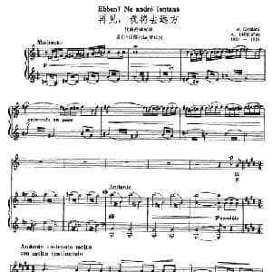 再见,我将去远方_外国歌谱