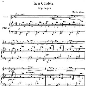 小提琴谱 | In a Gondola 小提琴 钢琴伴奏 Mischa Elman