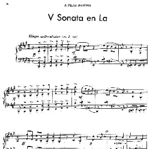 5首卡斯蒂利亚奏鸣曲 钢琴谱 华金 罗德里戈