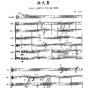 小提琴谱 | 弦之音 弦乐六重奏 打击乐 白超