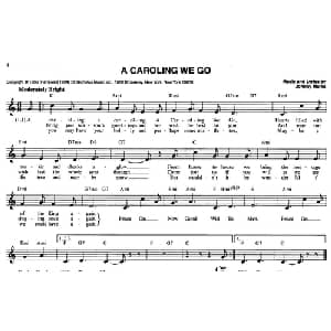 A CAROLING WE GO_外国歌谱