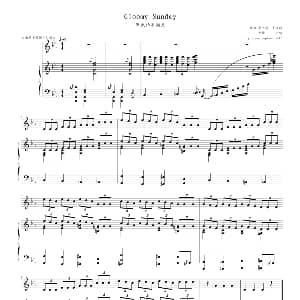 Gloomy Sunday 钢琴谱 鲁兰斯 查理斯