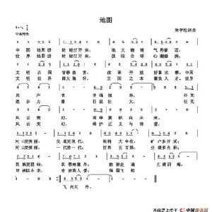地图_歌谱投稿_词曲:朱国鑫 朱国鑫