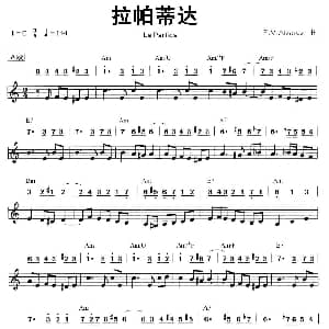 口琴谱 | 拉帕蒂达 线简谱混排版