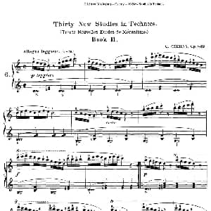 Czerny 30 New Studies 6 钢琴谱 Czerny