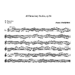 小提琴谱 | 40首小提琴初级技巧练习曲之11 弗朗茨 沃尔法特