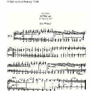 20 Waltzes 钢琴谱
