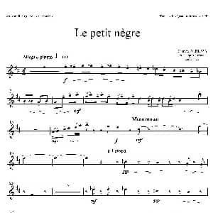 萨克斯谱 | 小黑人 四重奏次中音萨克斯分谱 德彪西