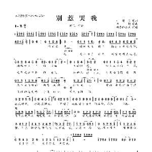 ​别惹哭我_歌曲简谱_词曲:林建良 阿超