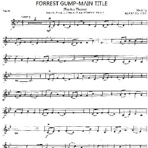 小提琴谱 | FORREST GUMP MAIN TITLE