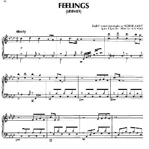 FEELINGS 钢琴谱