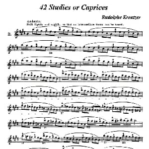 小提琴谱 | 42首练习曲或隨想曲之11 克莱采尔