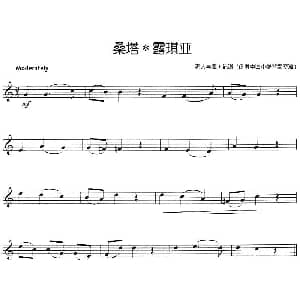 小提琴谱 | 桑塔露琪亚