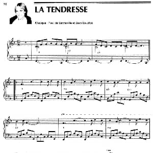 LA TENDRESSE 吉他谱 理查德 克莱德曼 Richard Clayderman