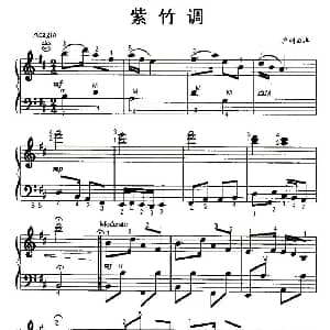 手风琴谱 | 紫竹调 沪剧曲牌