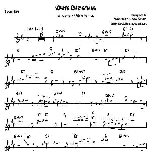 萨克斯谱 | White Christmas 次中音萨克斯